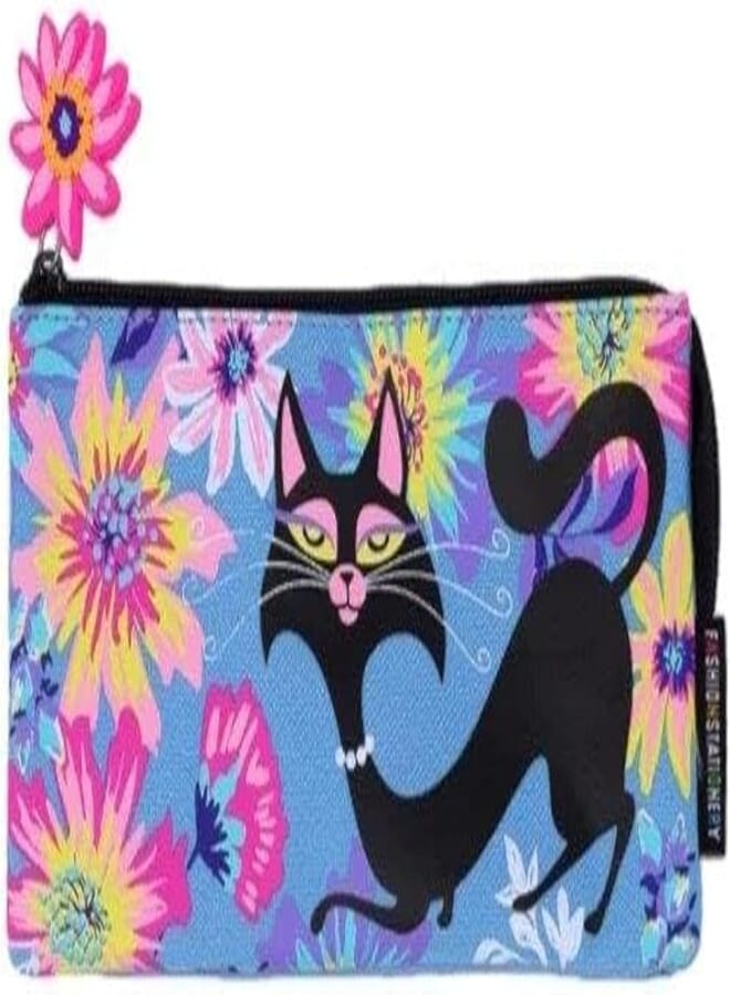 Pencil Case Sassy Cat Blue - POLYESTER PM24010A